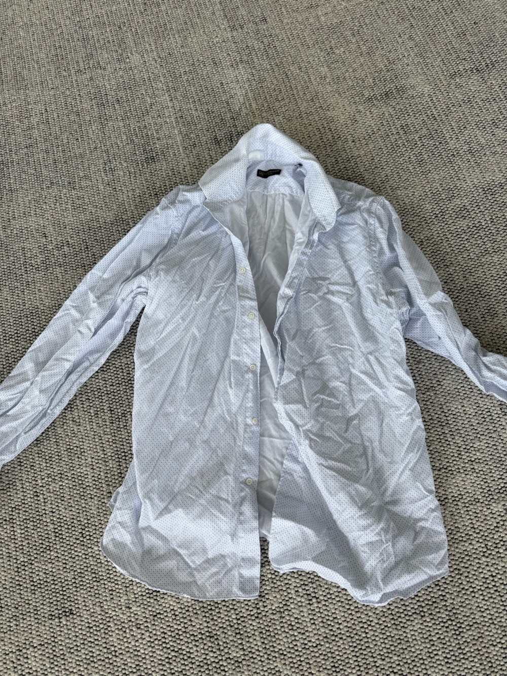 Corneliani Light Blue Dotted dress shirt